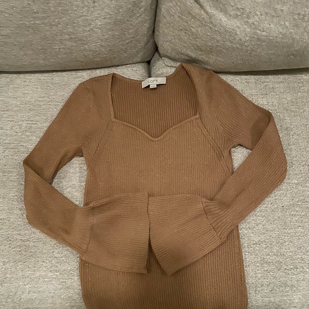 LOFT Gold Shimmer Women’s Top